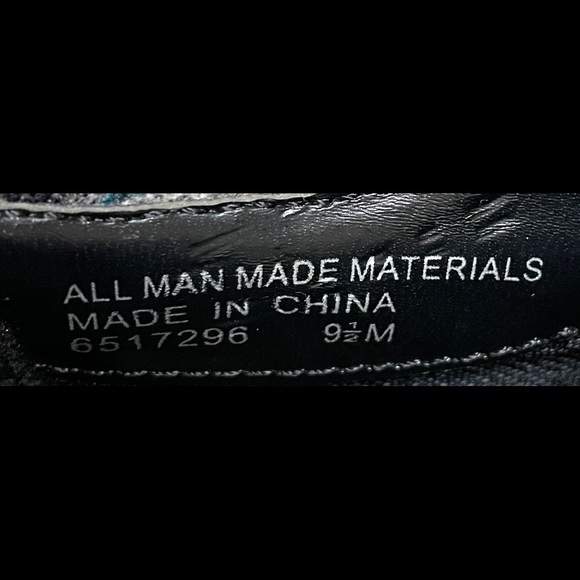 Diba paisley teal boho retro tapestry booties. - Picture 10 of 10